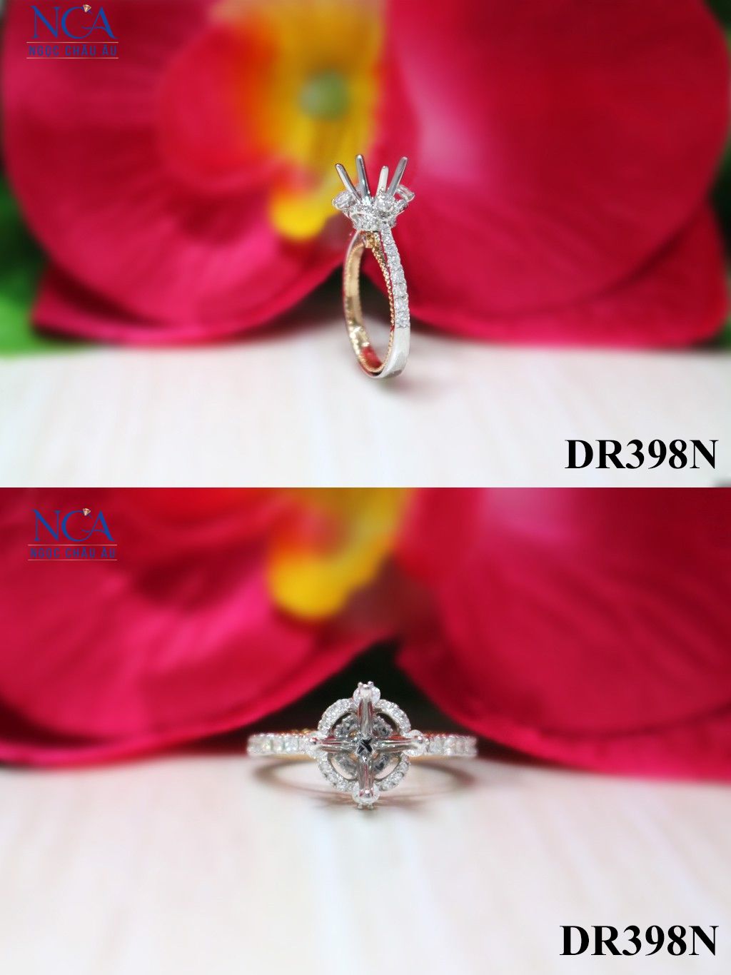 Nhẫn Kim Cương Thiên Nhiên DR298