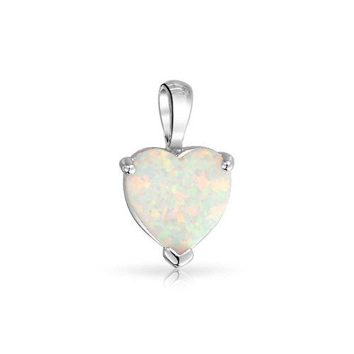 White Opal - Heart