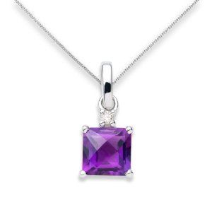 Tím Amethyst nhân tạo - Viên Square
