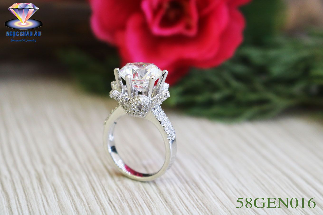 Nhẫn nữ Vàng 58GEN016