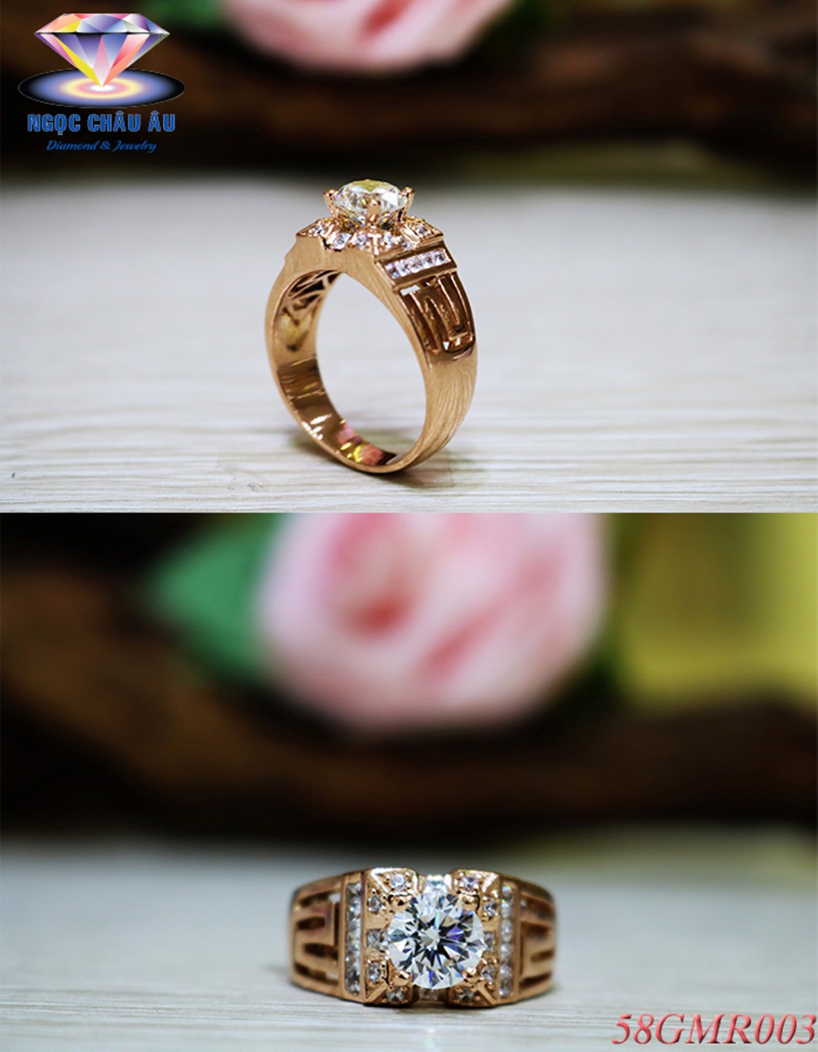 Nhẫn Nam Vàng 58GMR003