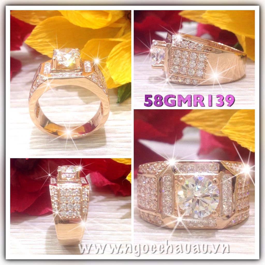 Nhẫn Nam Vàng 58GMR139-1