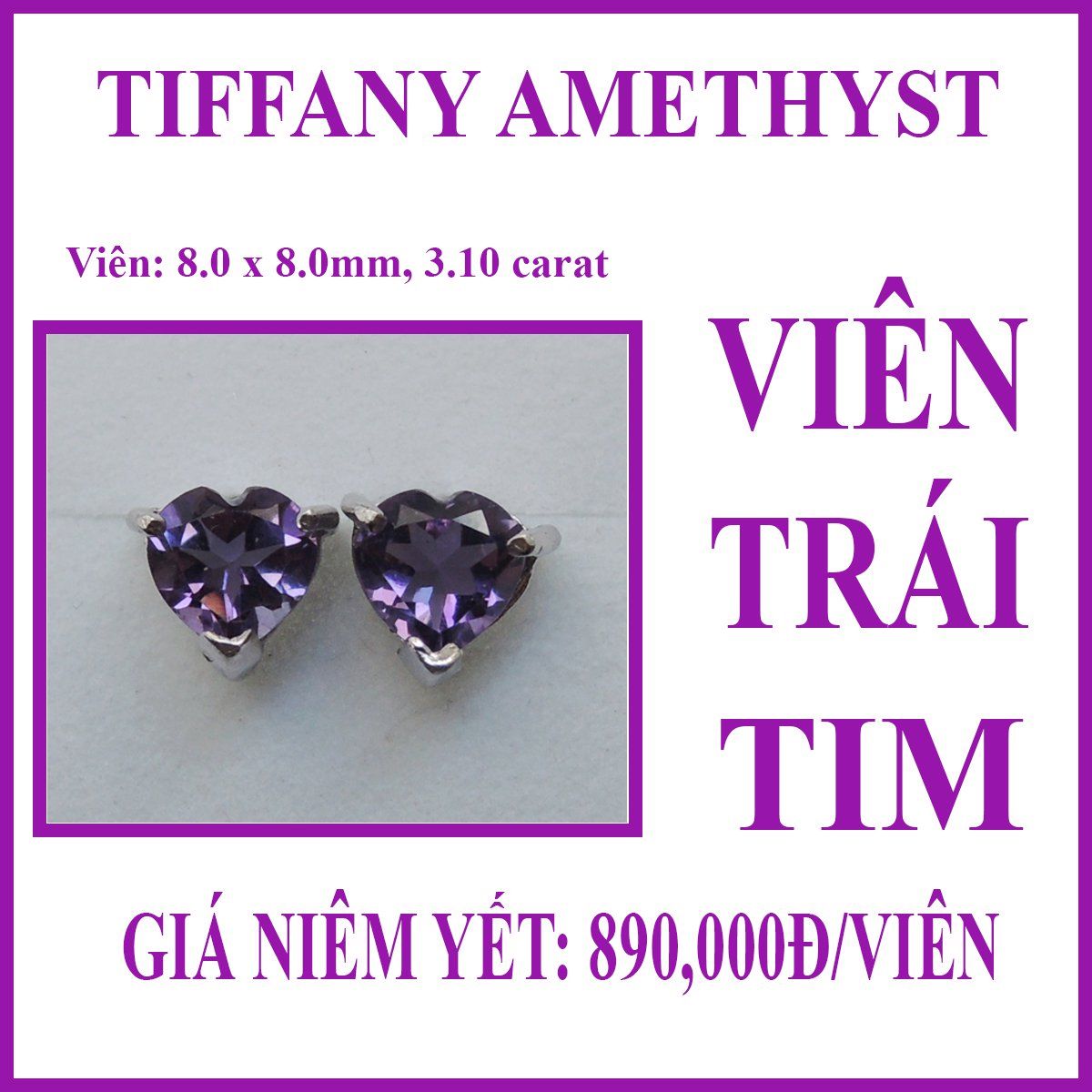 Amethyst - Heart