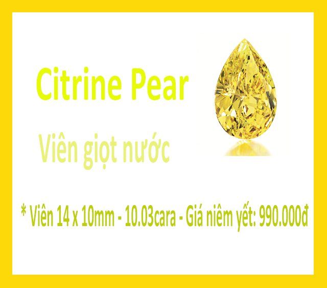 Vàng Citrine - Pear