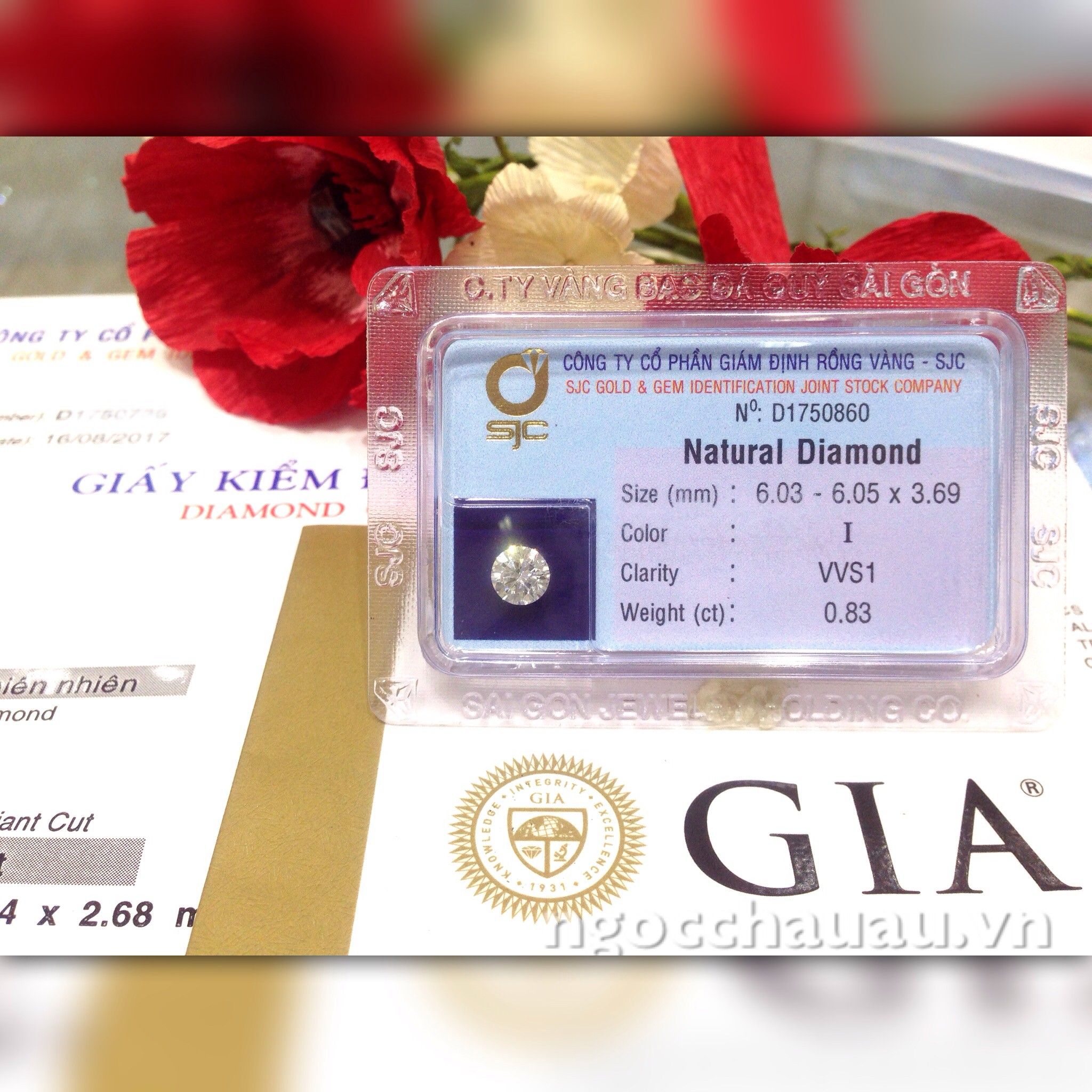 D007-Kim Cương Thiên Nhiên 6.03-6.05x3.69mm; 0.83ct; I/VVS1 (GIA 2257264918 - SJC D1750860)