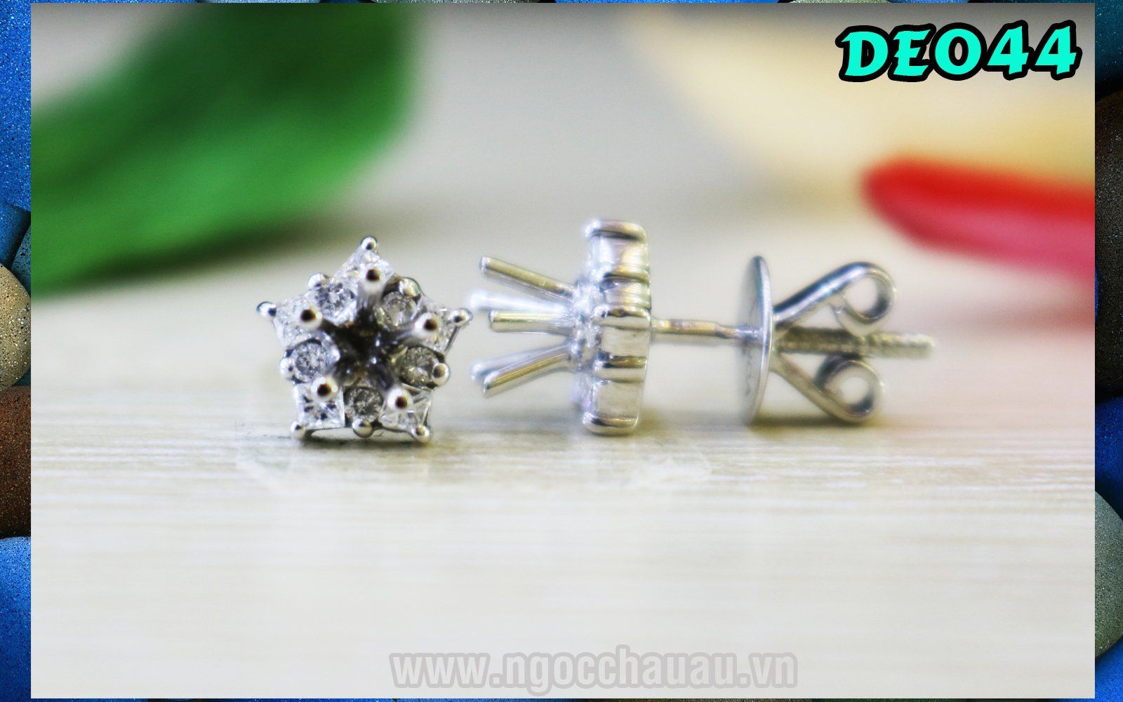 Hoa tai Kim Cương DE044