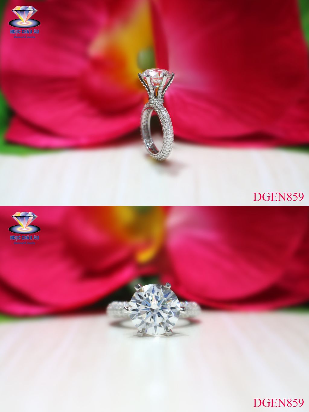 Nhẫn Kim Cương Thiên Nhiên DGEN859