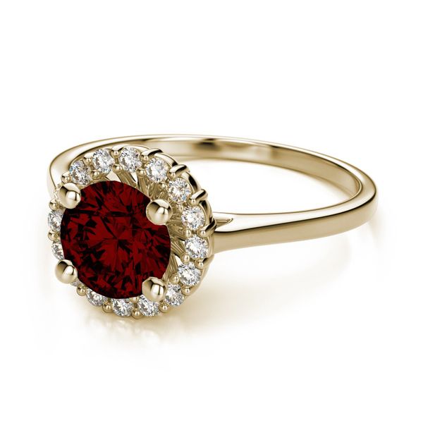 Đỏ Garnet nhân tạo - Viên Round