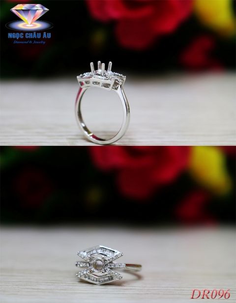 Nhẫn nữ kim cương thiên nhiên DR096