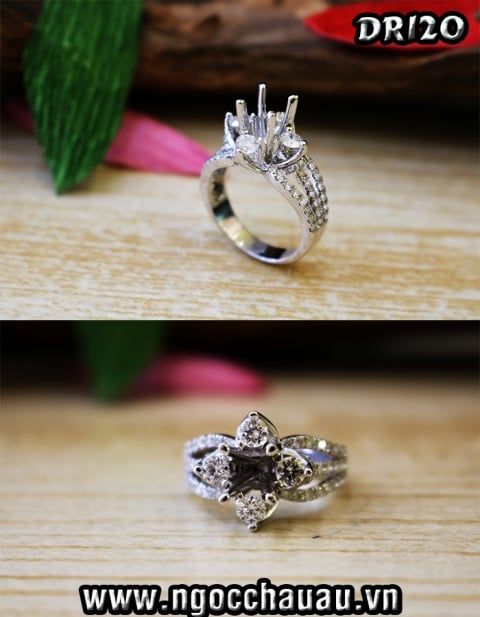 Nhẫn Kim Cương Thiên Nhiên DR120