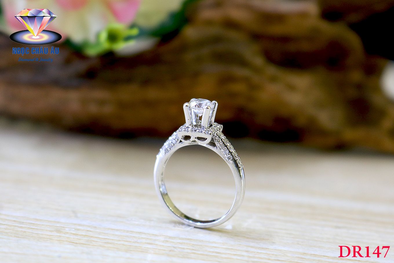 Nhẫn Kim Cương Thiên Nhiên DR147