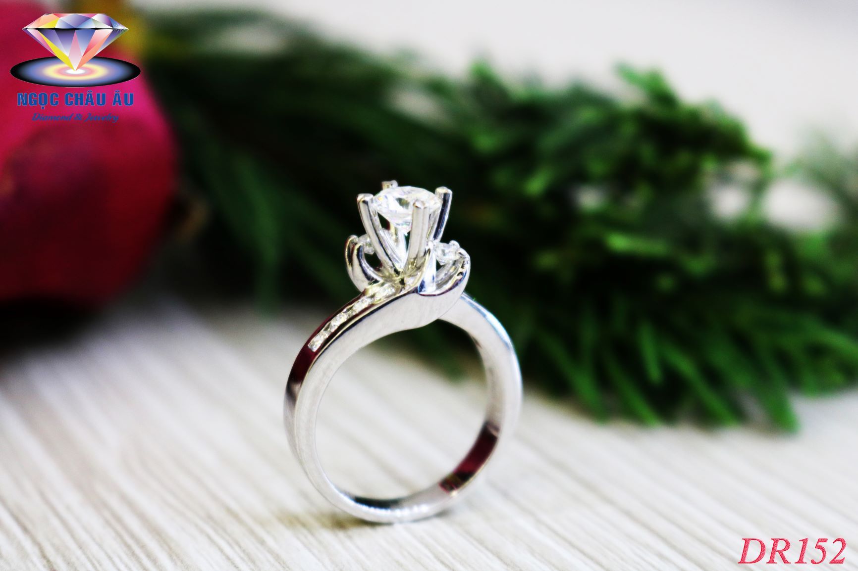 Nhẫn Kim Cương Thiên Nhiên DR152