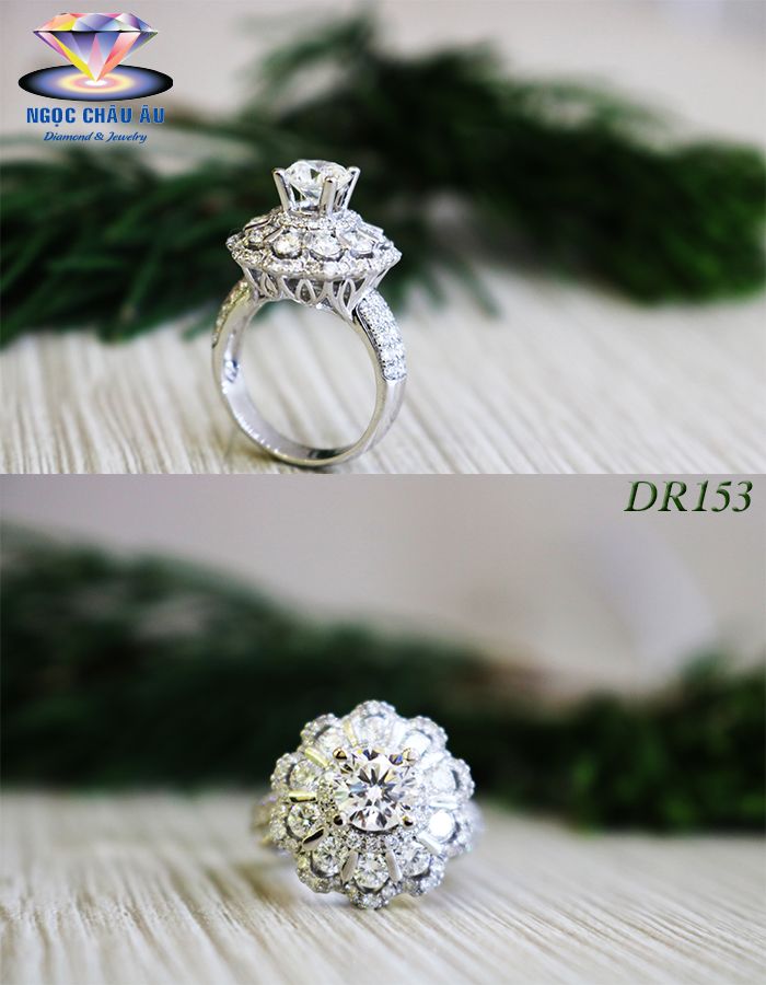 Nhẫn Kim Cương Thiên Nhiên DR153