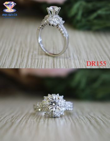Nhẫn Kim Cương Thiên Nhiên DR155