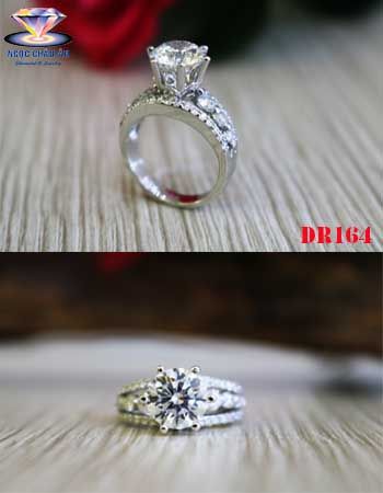 Nhẫn Kim Cương Thiên Nhiên DR164