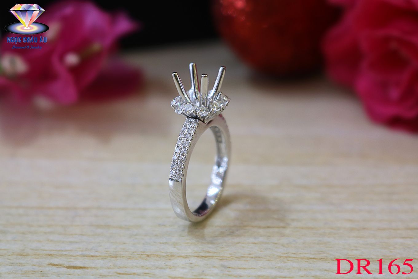 Nhẫn Kim Cương Thiên Nhiên DR165