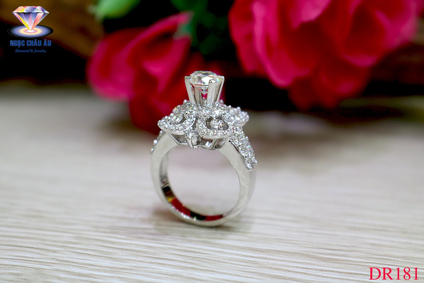 Nhẫn Kim Cương Thiên Nhiên DR181