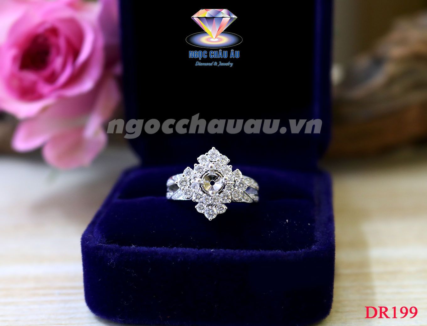 Nhẫn Kim Cương Thiên Nhiên DR199