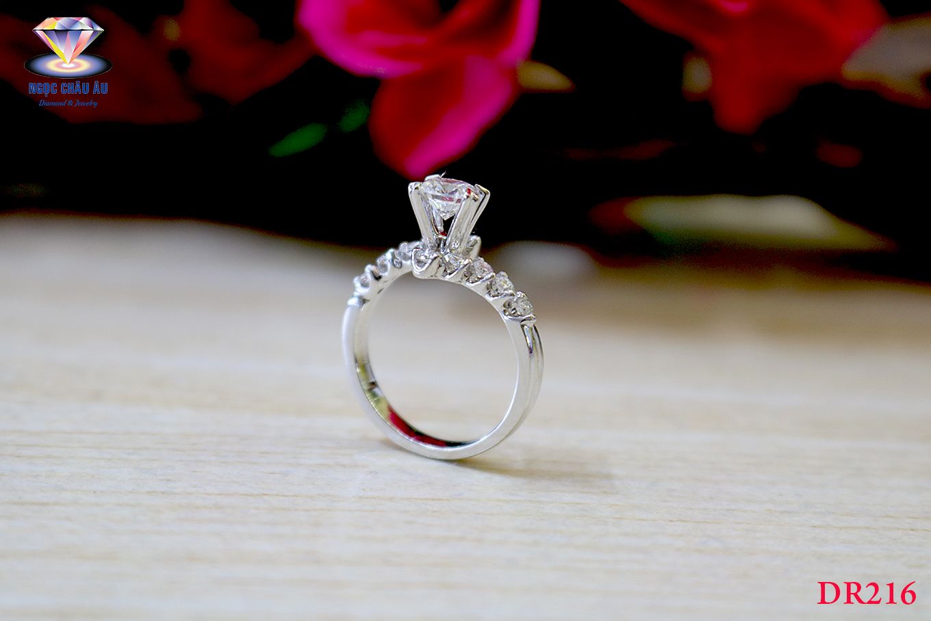Nhẫn Kim Cương Thiên Nhiên DR216