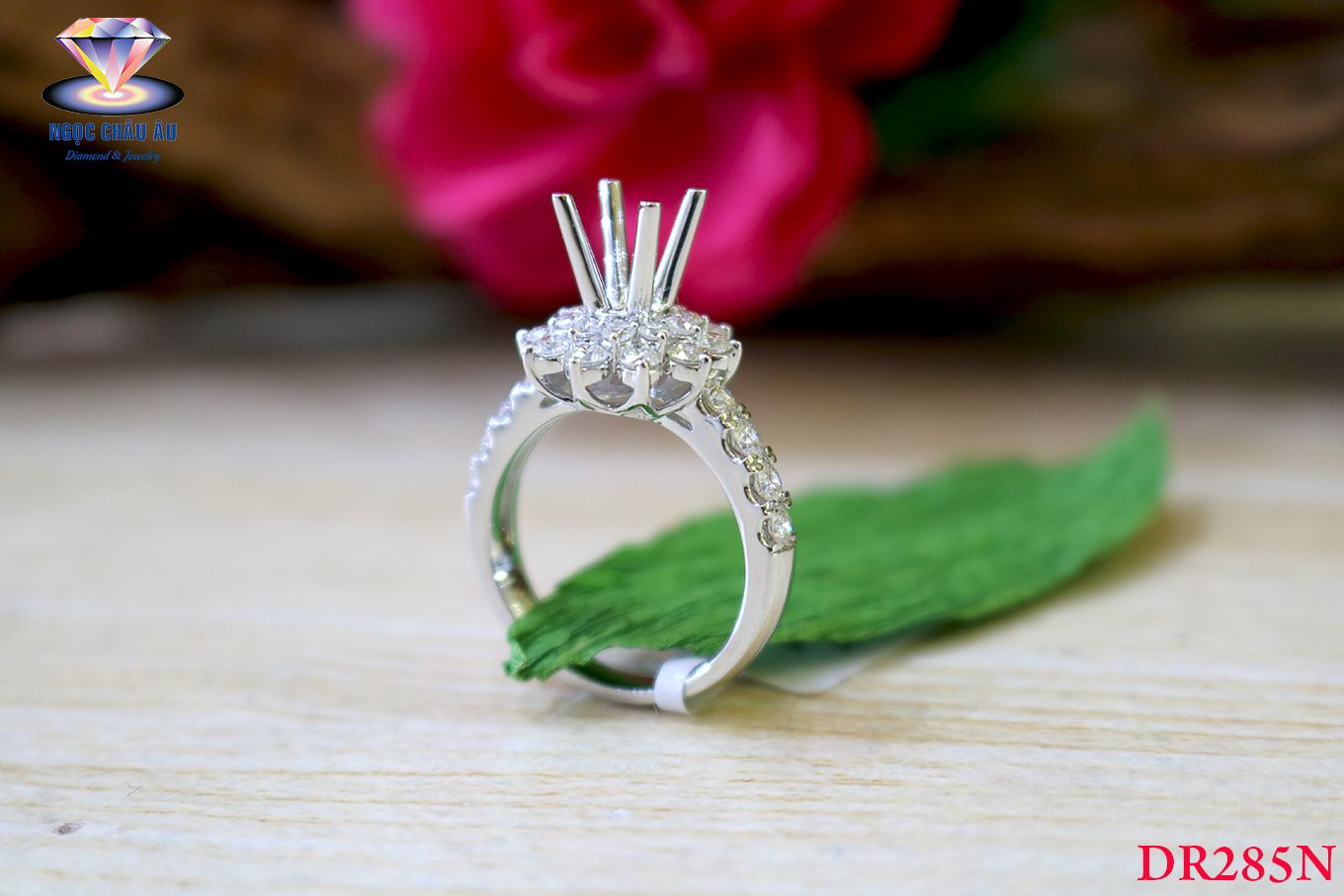 Nhẫn Kim Cương Thiên Nhiên DR285N