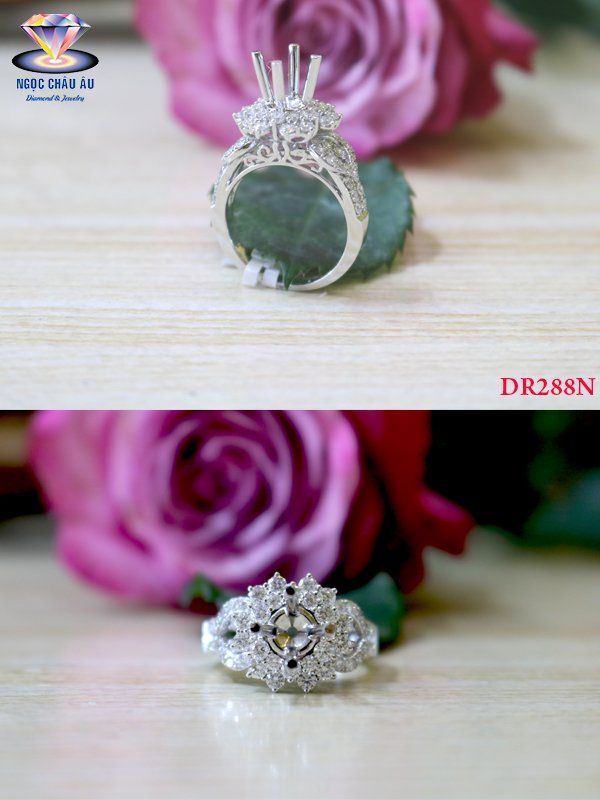 Nhẫn Kim Cương Thiên Nhiên DR288N