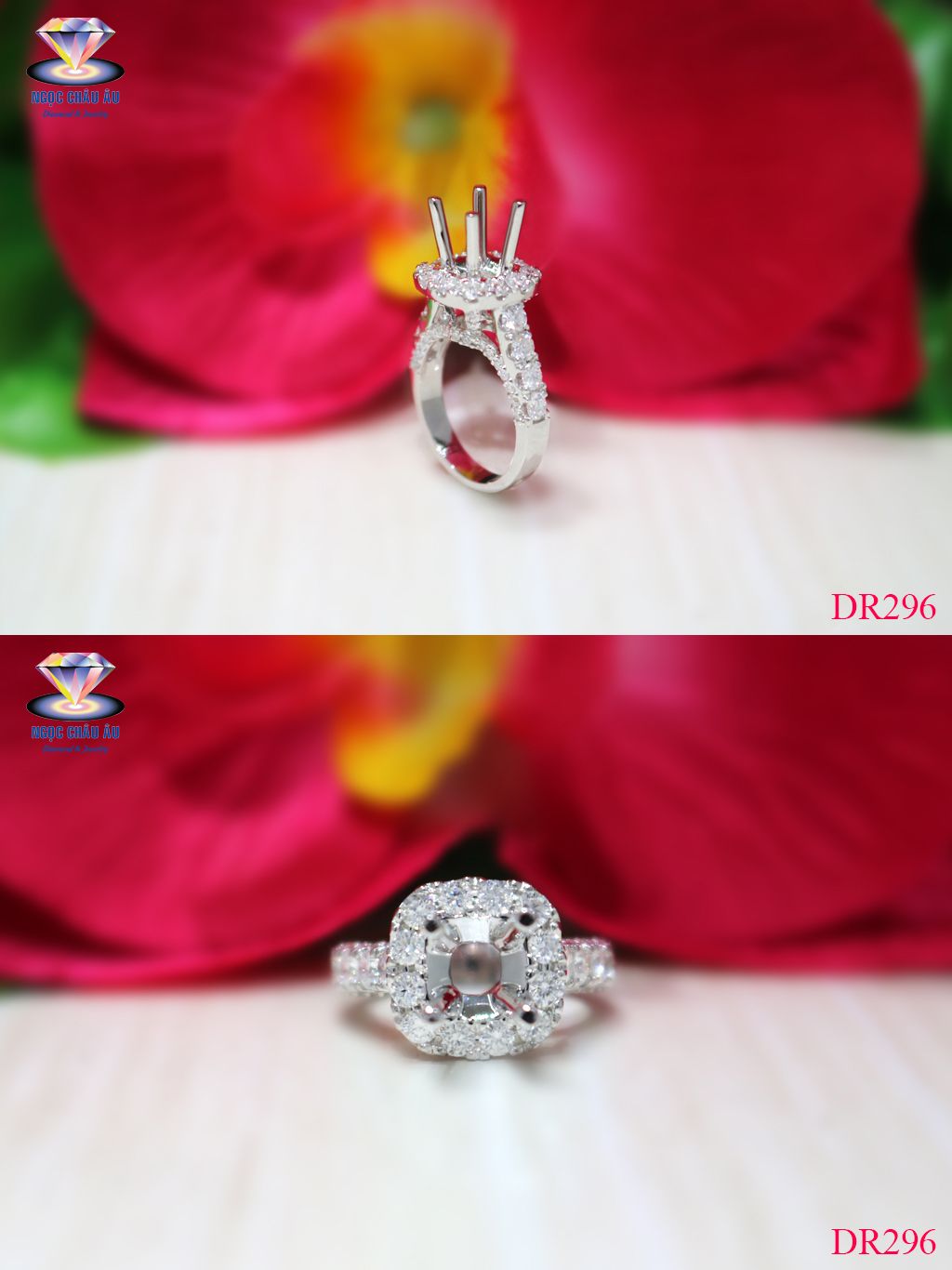 Nhẫn Kim Cương Thiên Nhiên DR296
