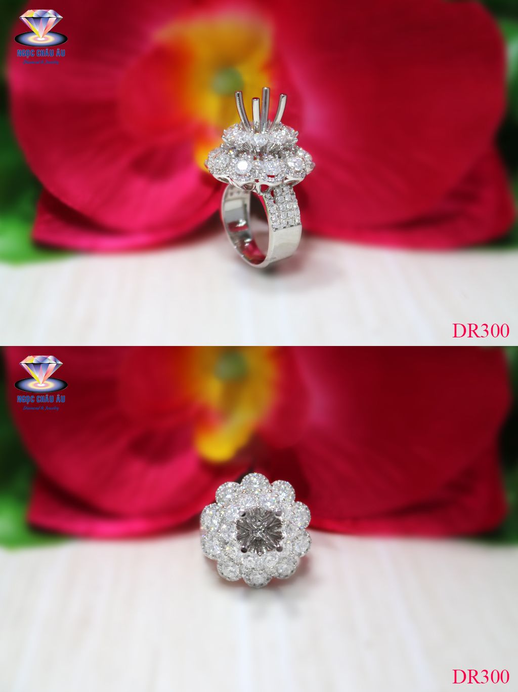 Nhẫn Kim Cương Thiên Nhiên DR300