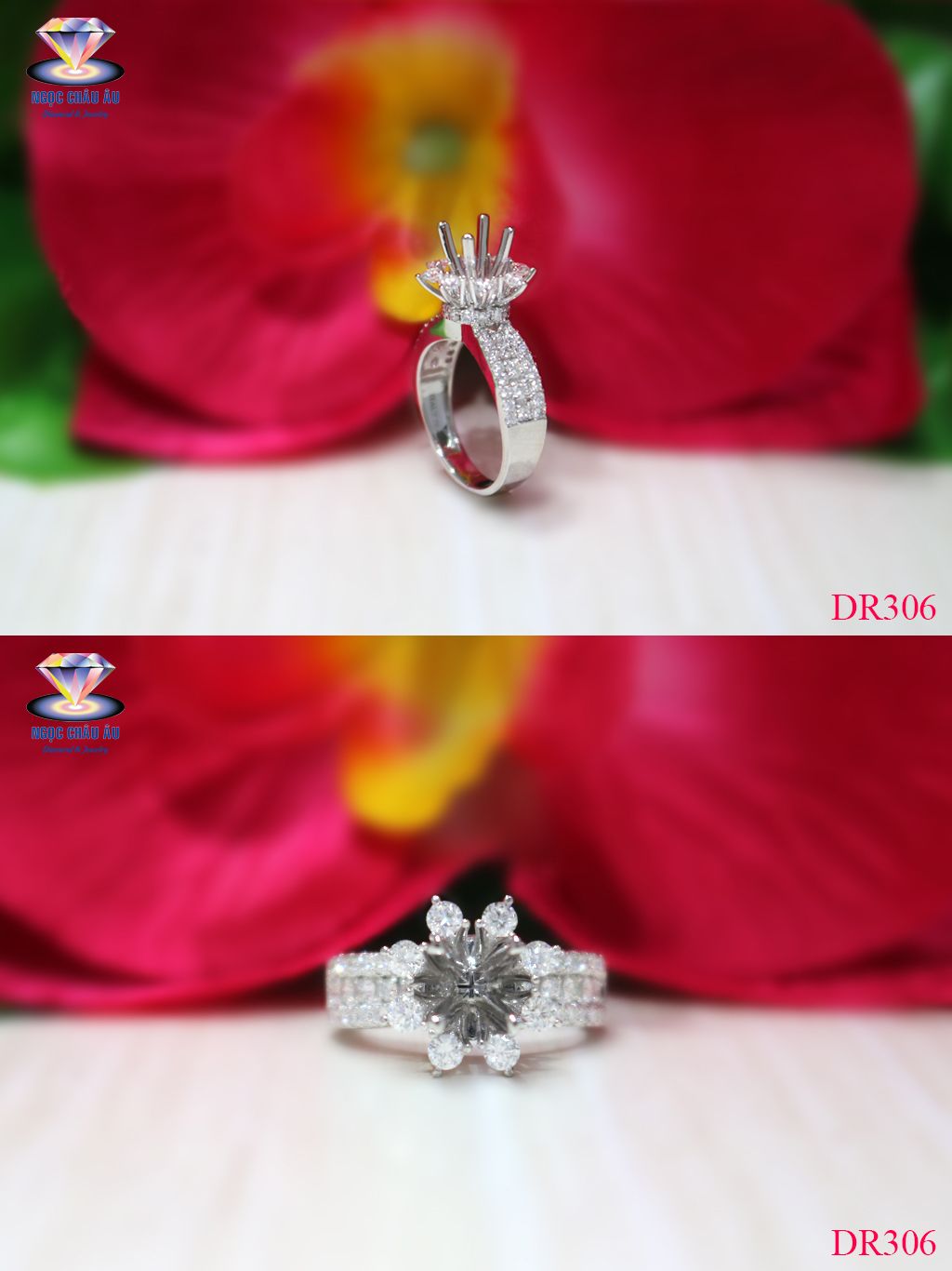 Nhẫn Kim Cương Thiên Nhiên DR306