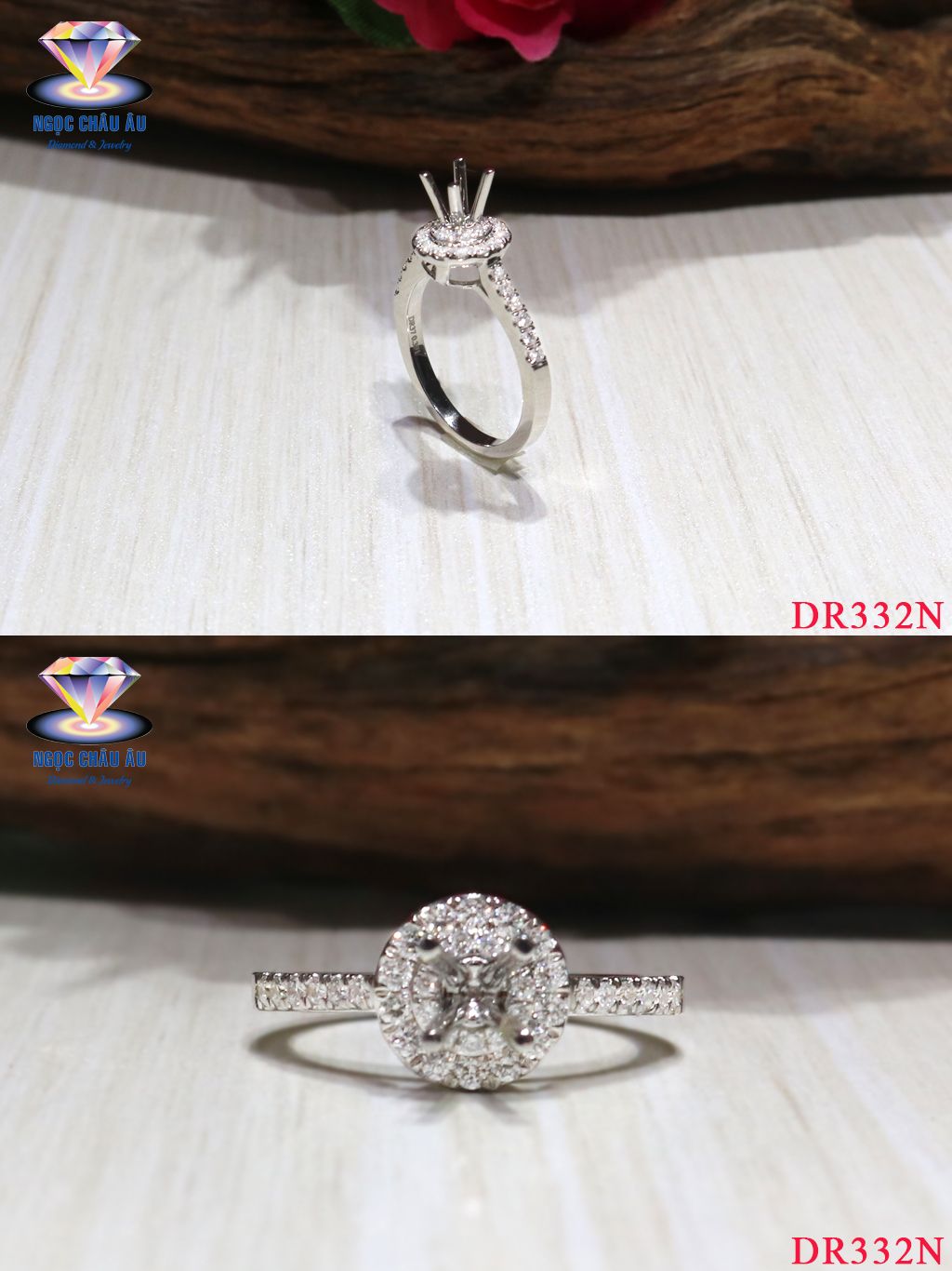 Nhẫn Kim Cương Thiên Nhiên DR332N