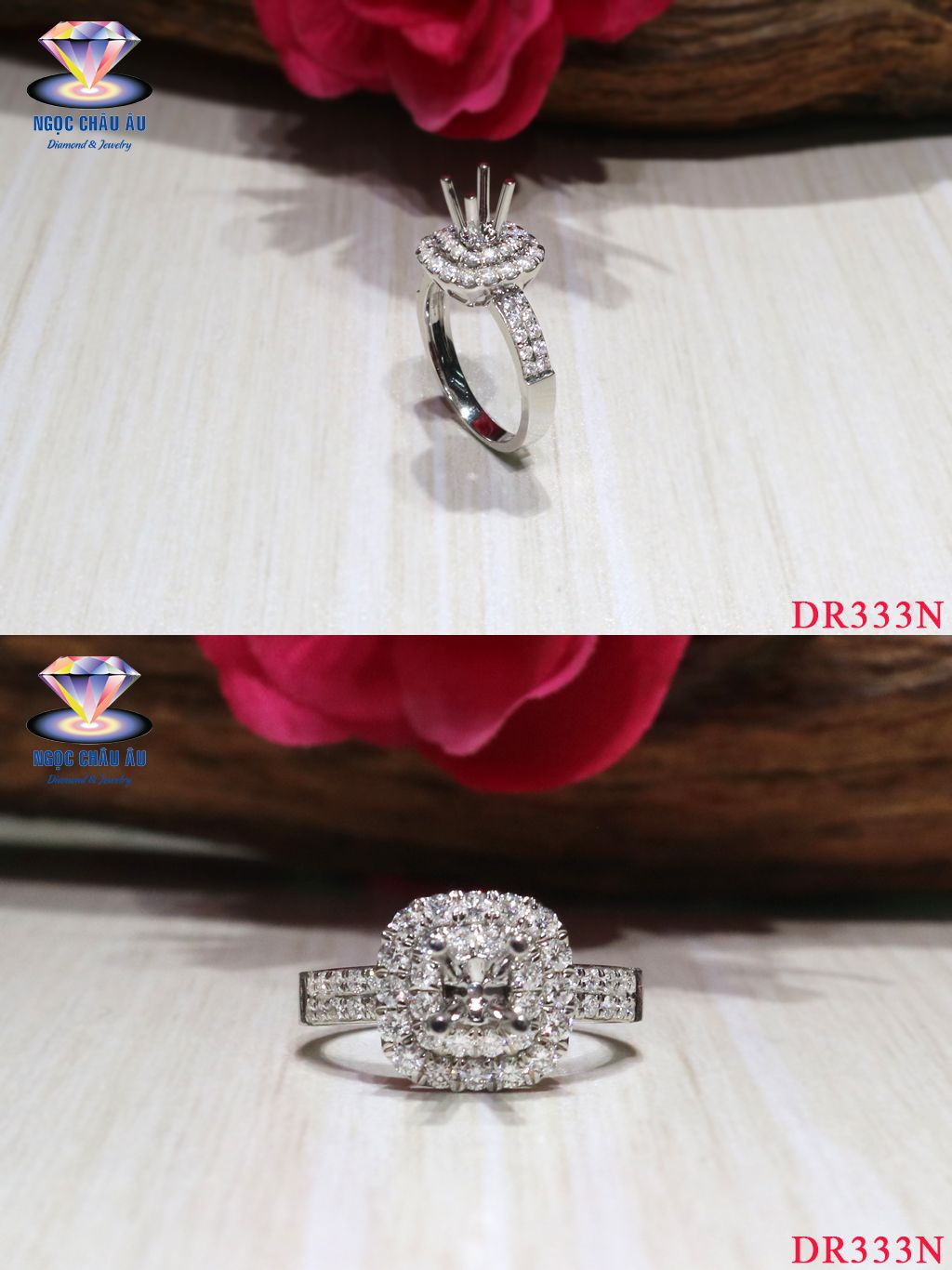 Nhẫn Kim Cương Thiên Nhiên DR333N