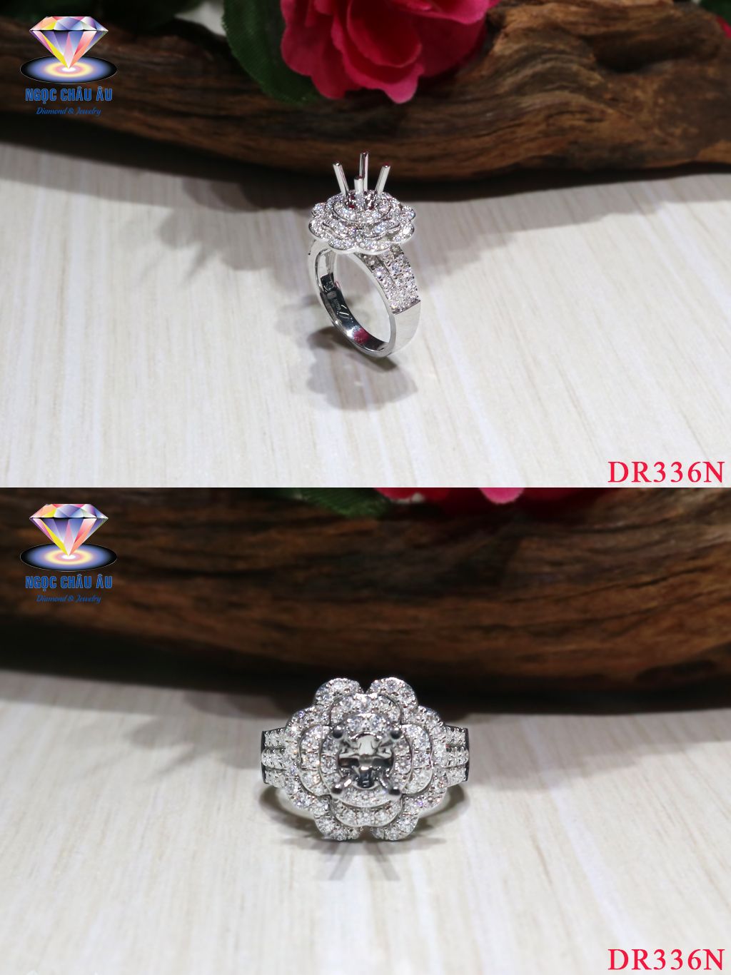 Nhẫn Kim Cương Thiên Nhiên DR336N