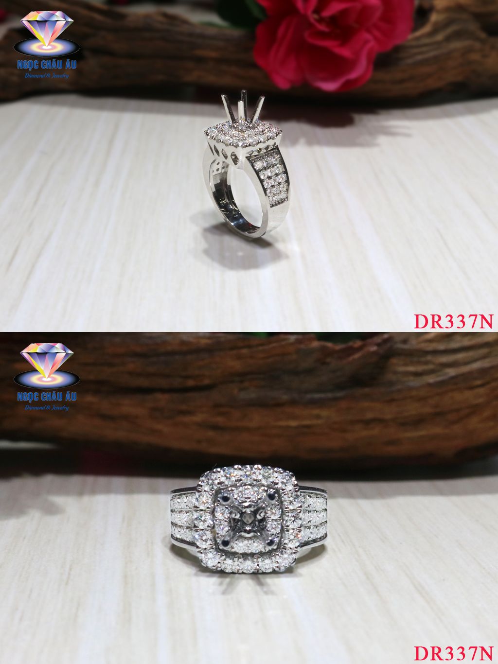 Nhẫn Kim Cương Thiên Nhiên DR337N