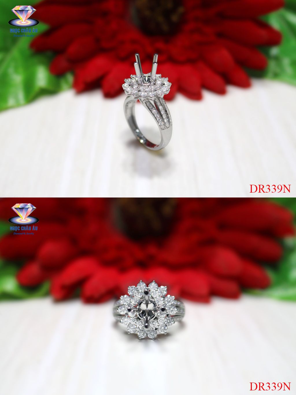 Nhẫn Kim Cương Thiên Nhiên DR339N
