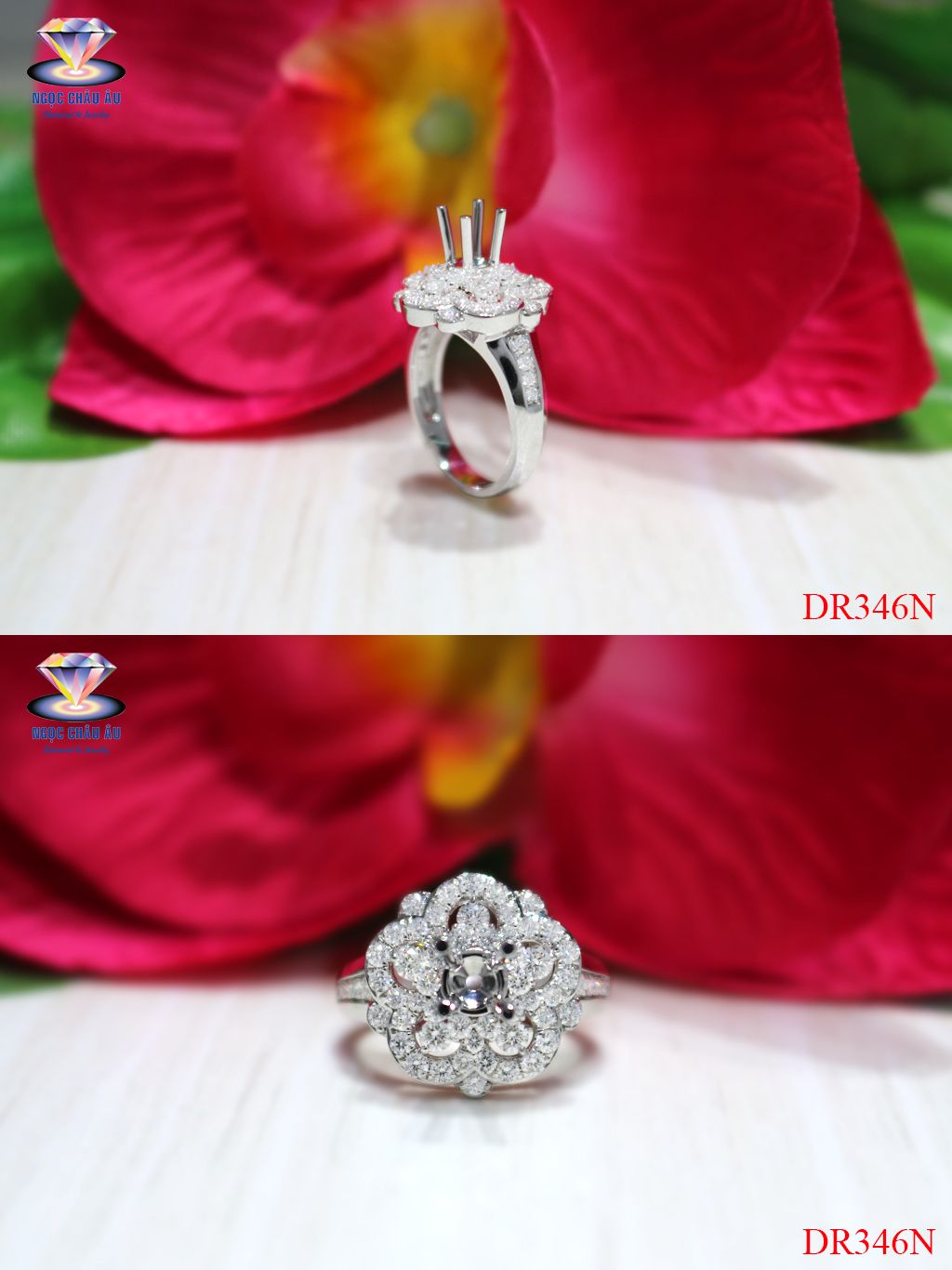 Nhẫn Kim Cương Thiên Nhiên DR346N