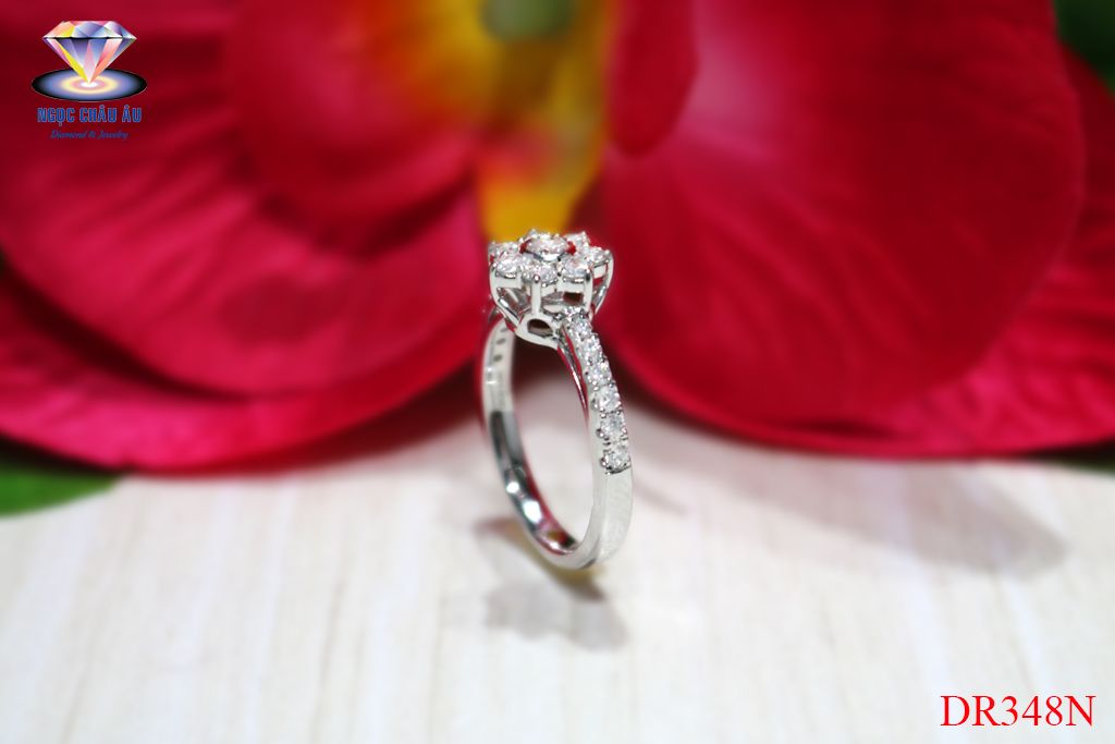 Nhẫn Kim Cương Thiên Nhiên DR348N