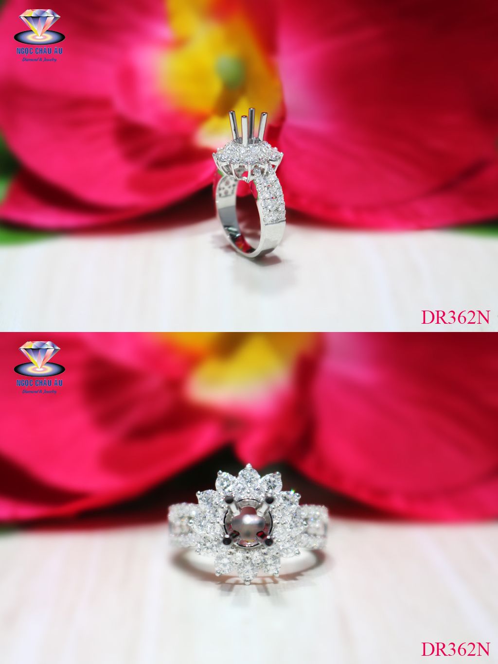Nhẫn Kim Cương Thiên Nhiên DR362N