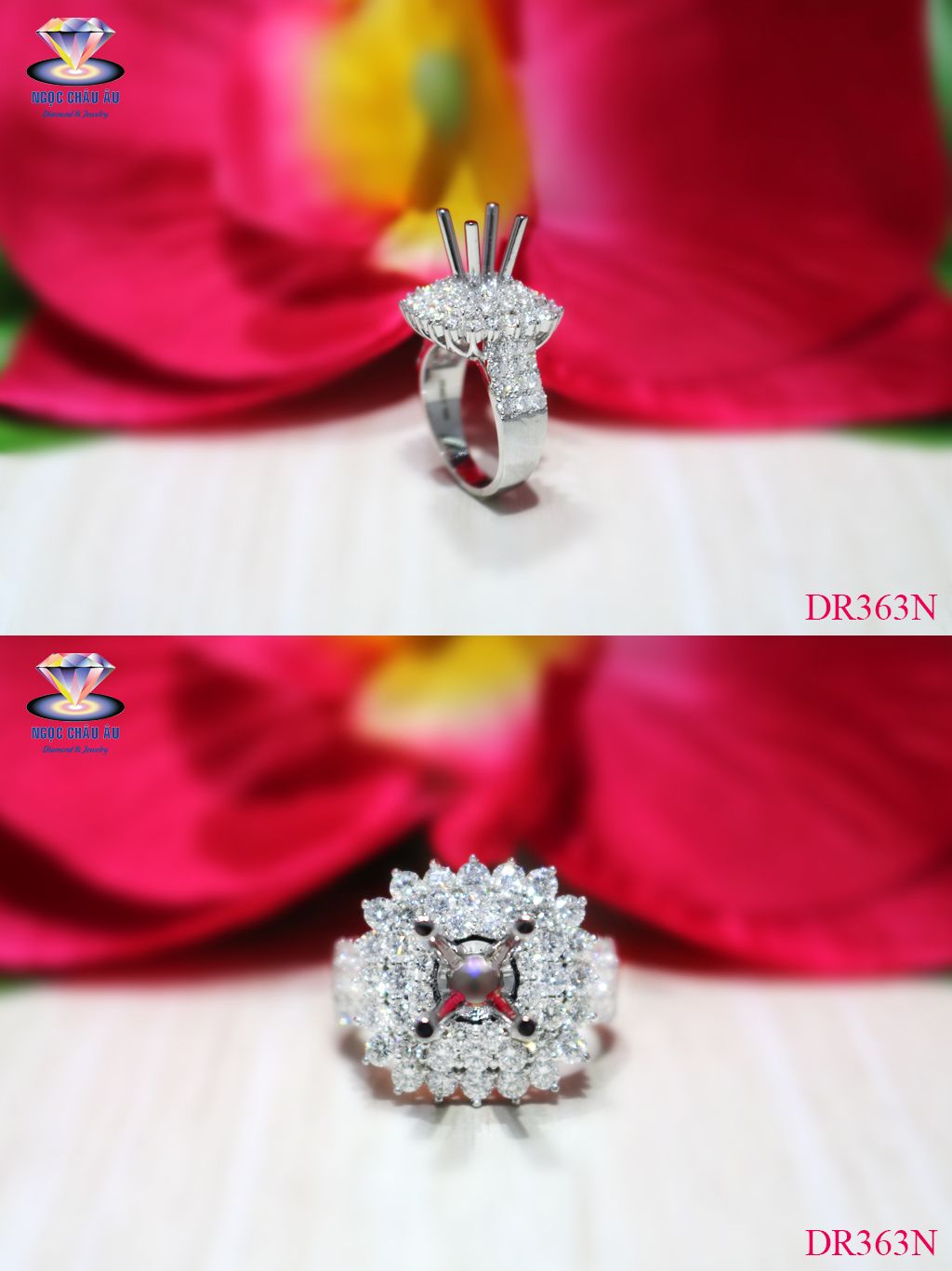 Nhẫn Kim Cương Thiên Nhiên DR363N