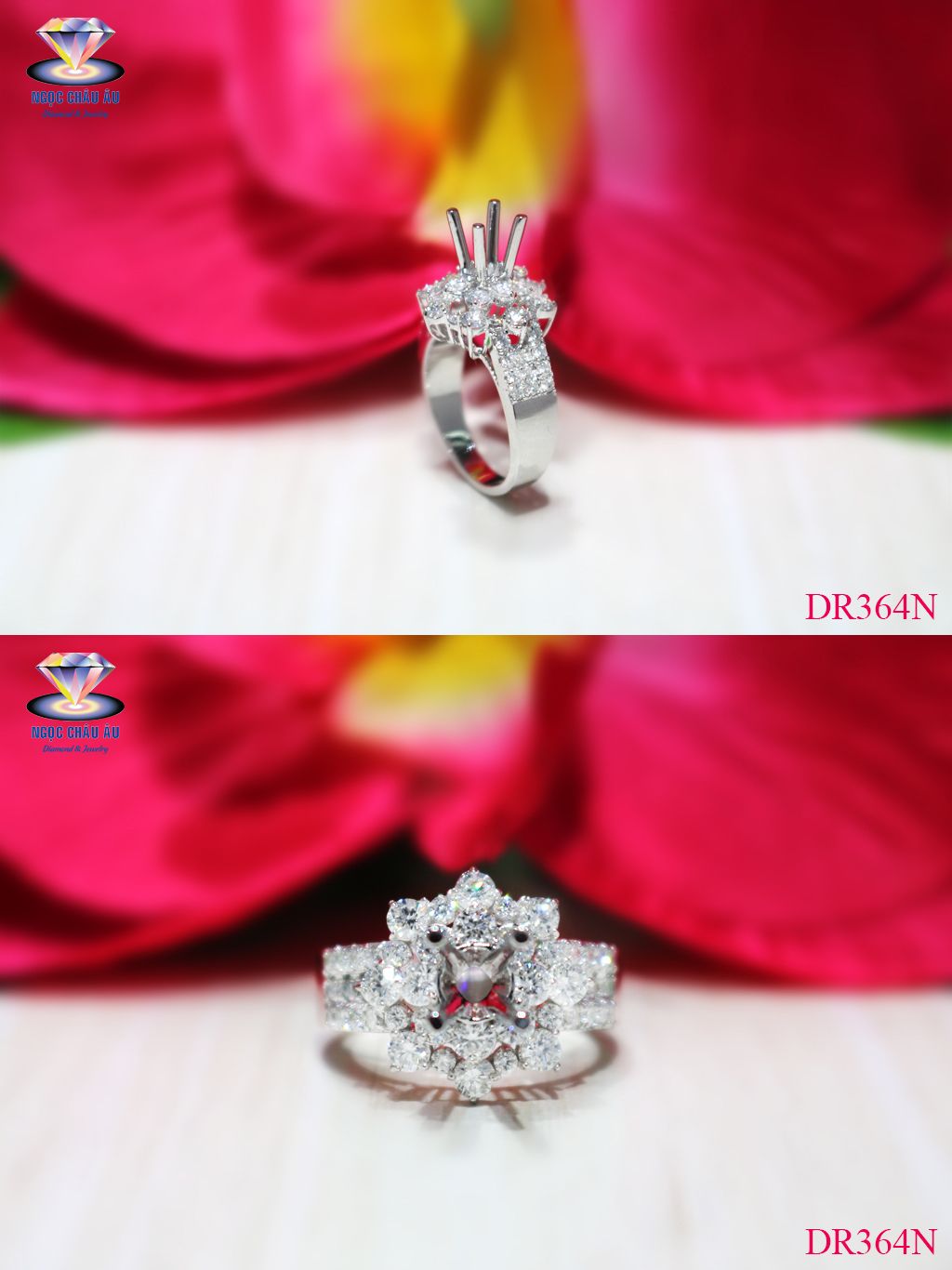 Nhẫn Kim Cương Thiên Nhiên DR364N