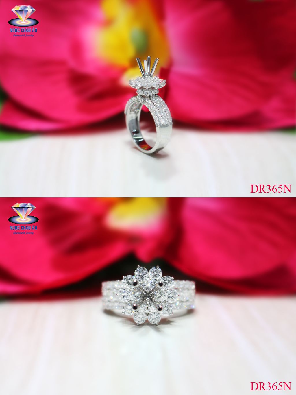 Nhẫn Kim Cương Thiên Nhiên DR365N