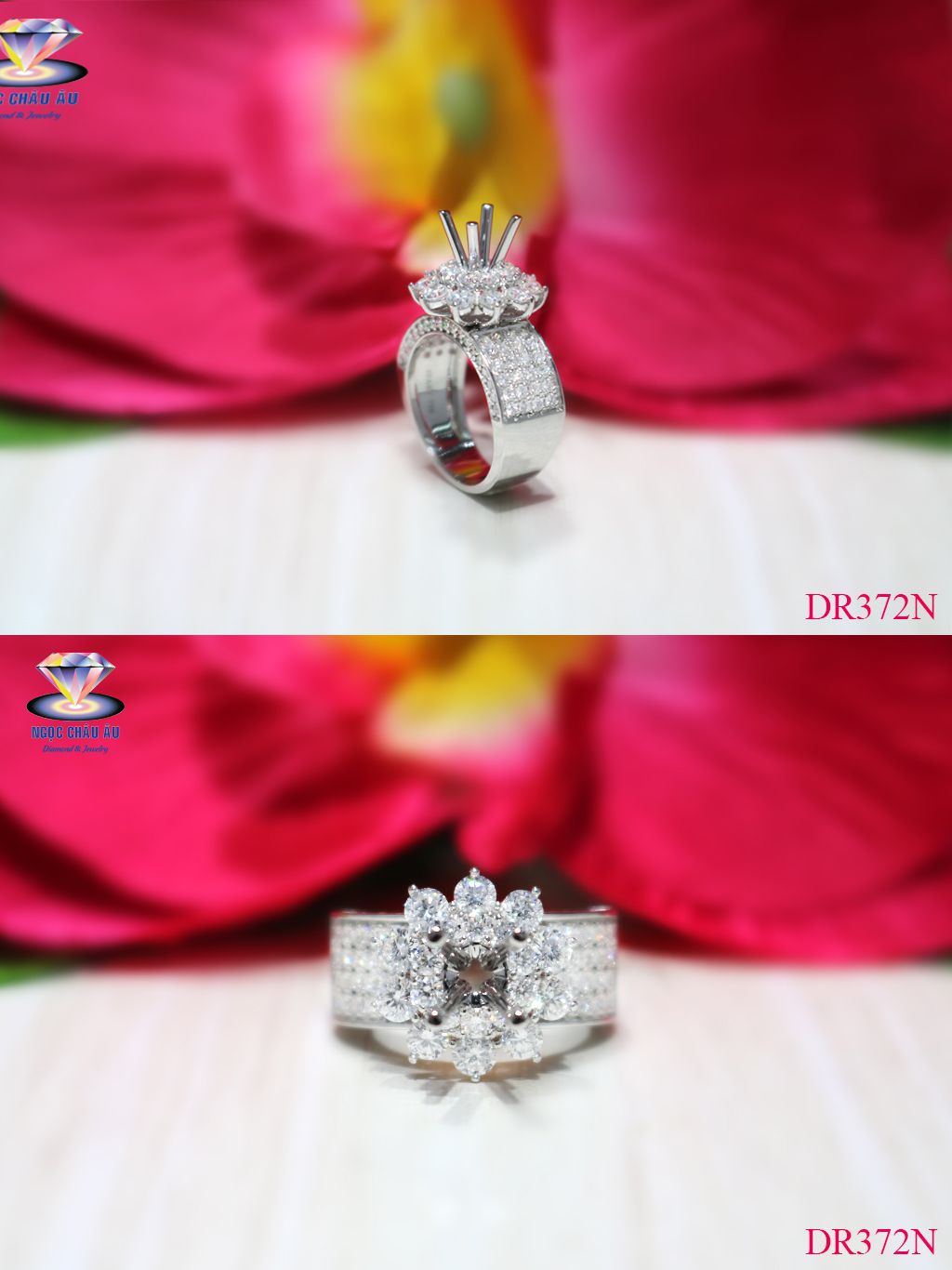 Nhẫn Kim Cương Thiên Nhiên DR372N