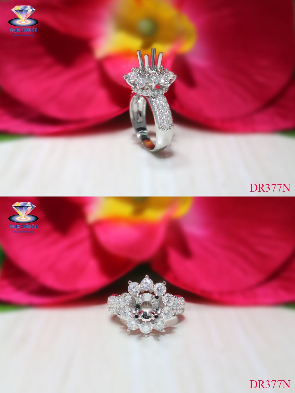 Nhẫn Kim Cương Thiên Nhiên DR377N