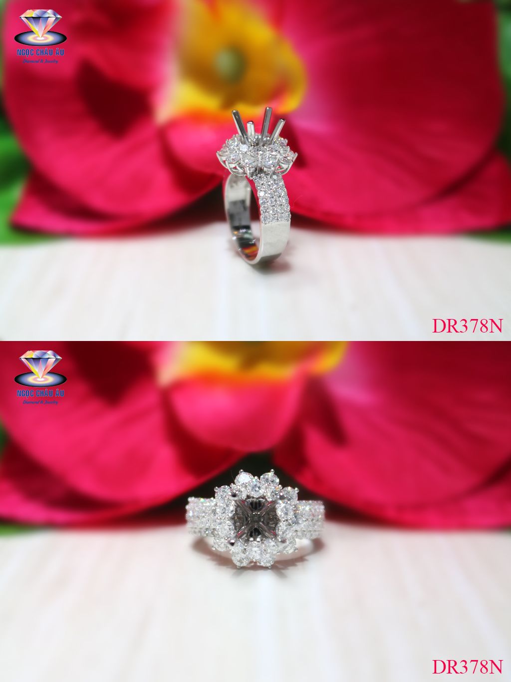 Nhẫn Kim Cương Thiên Nhiên DR378N