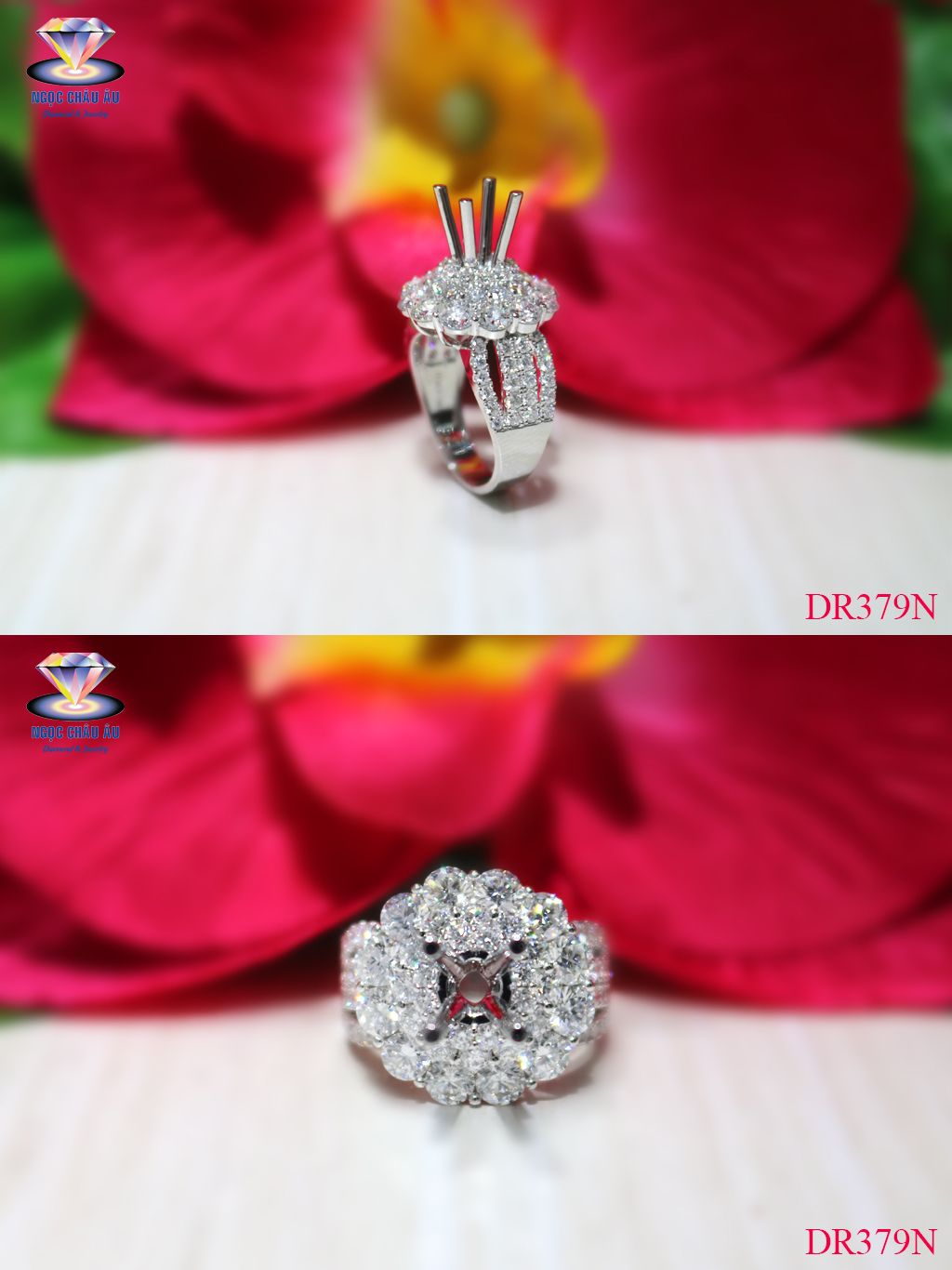 Nhẫn Kim Cương Thiên Nhiên DR379N