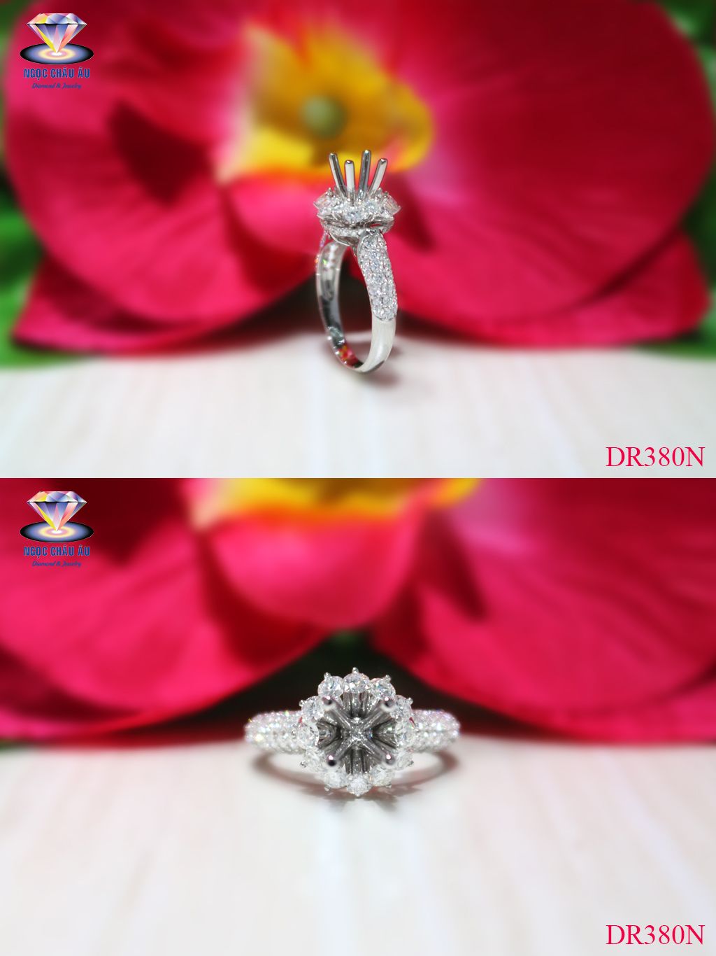 Nhẫn Kim Cương Thiên Nhiên DR380N