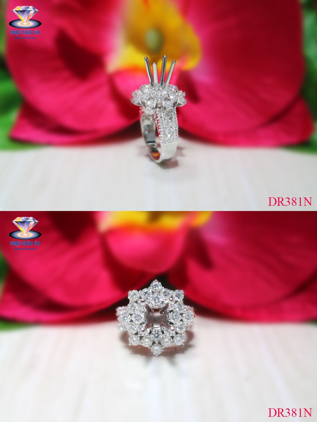 Nhẫn Kim Cương Thiên Nhiên DR381N