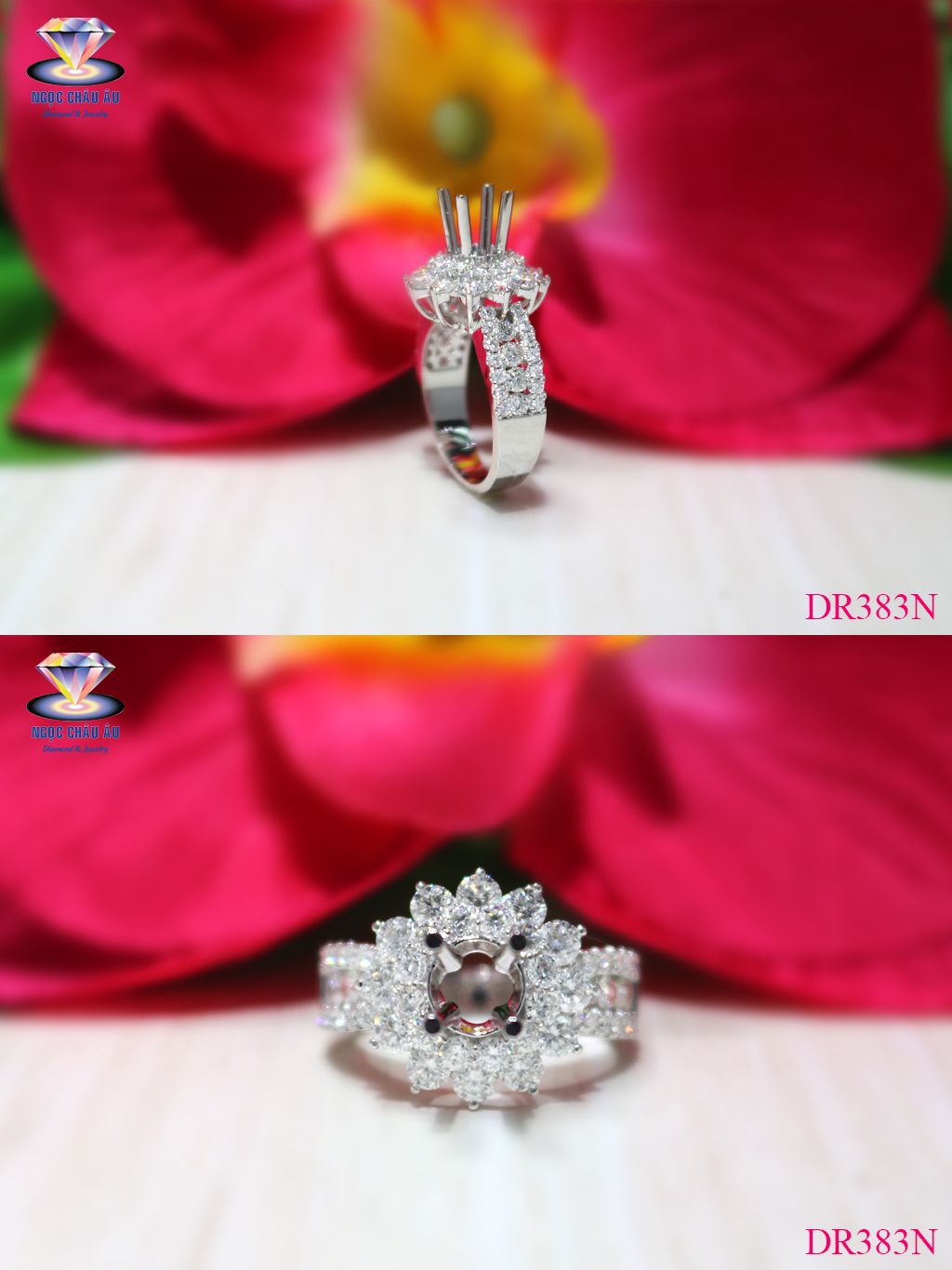 Nhẫn Kim Cương Thiên Nhiên DR383N