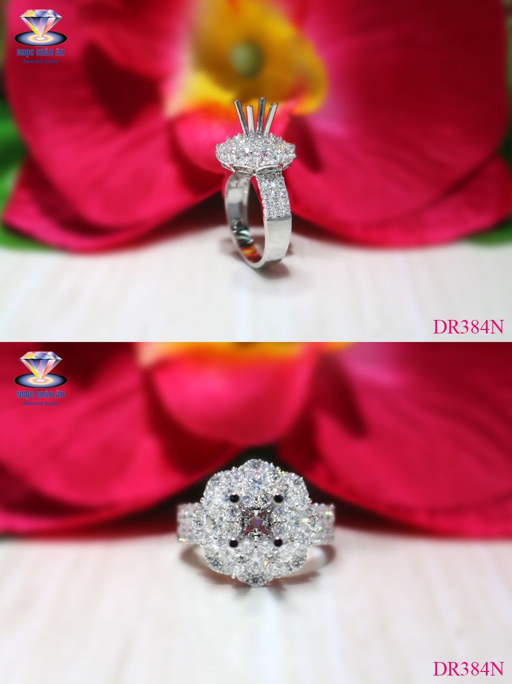 Nhẫn Kim Cương Thiên Nhiên DR384N
