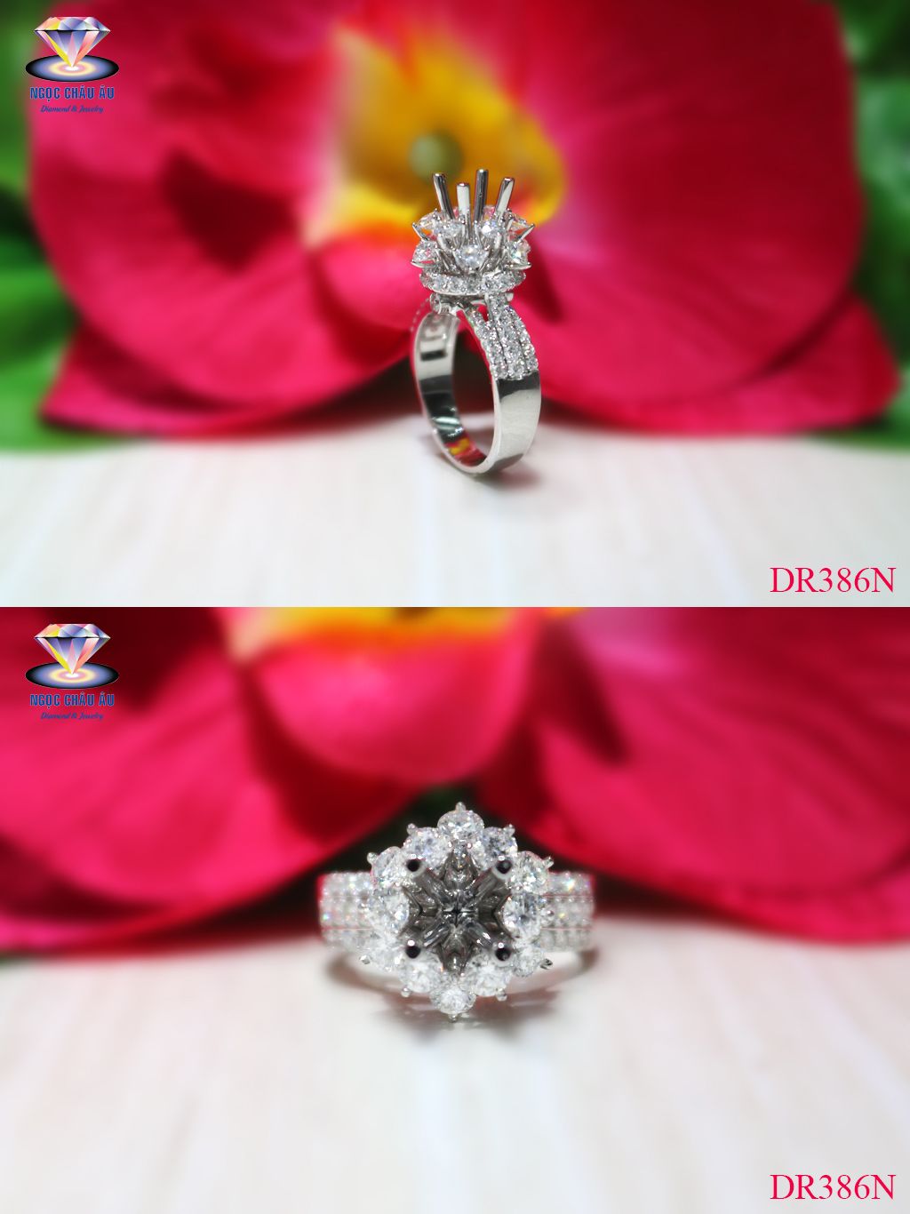 Nhẫn Kim Cương Thiên Nhiên DR386N