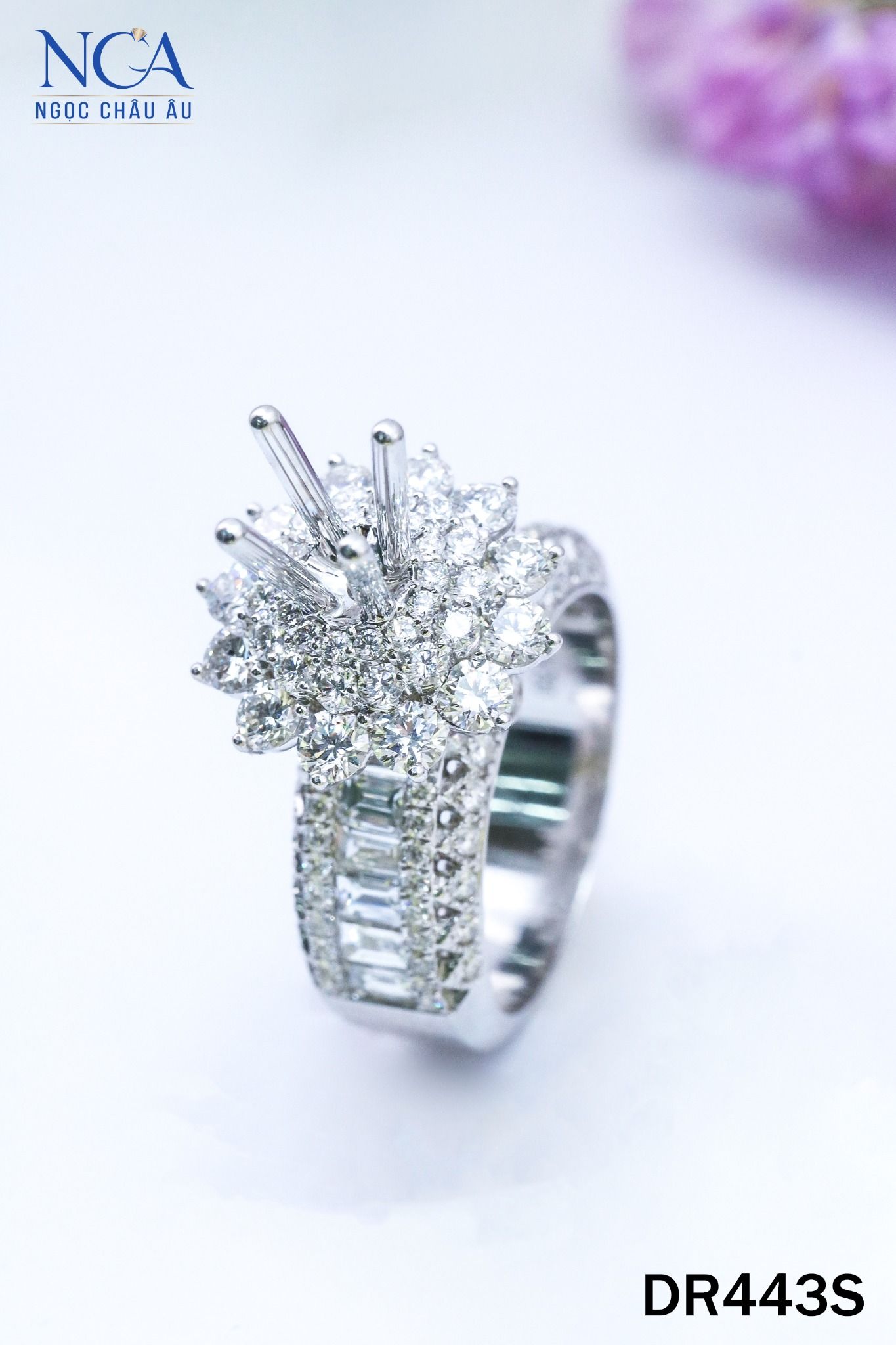Nhẫn Kim Cương Thiên Nhiên DR443S