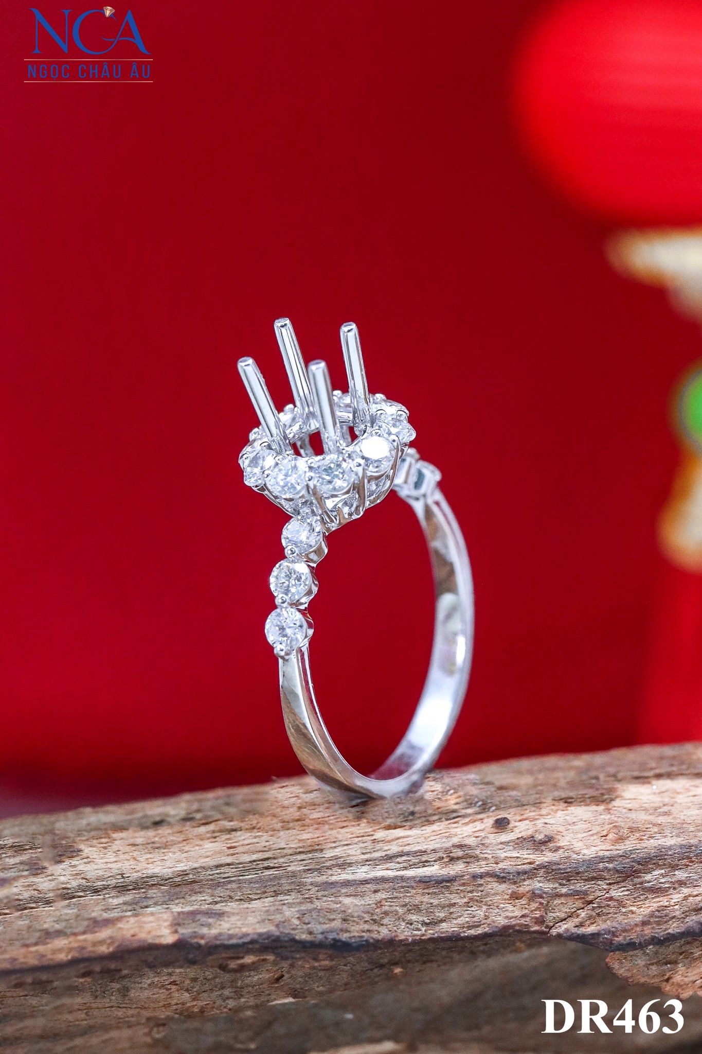 Nhẫn Kim Cương Thiên Nhiên DR463